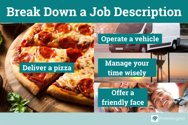 Break down the job description