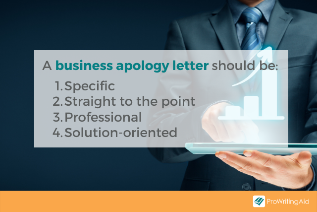 Image showing elements of a business apology letter