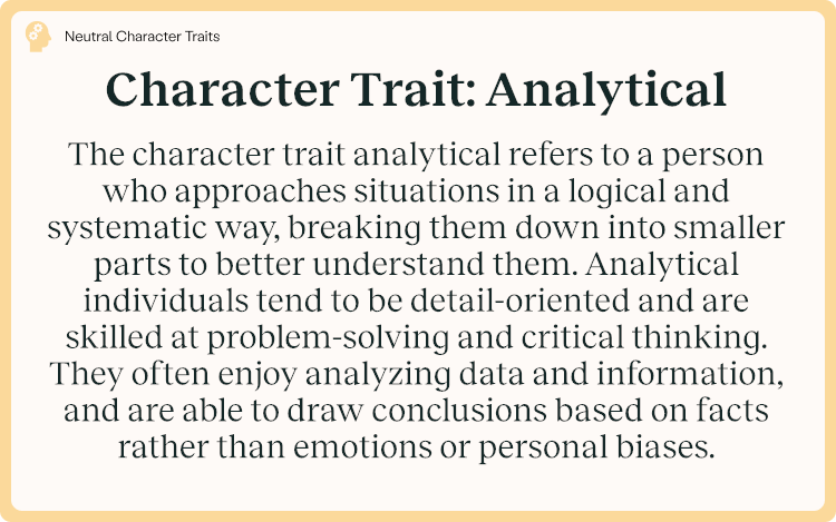 Character Trait Analytical