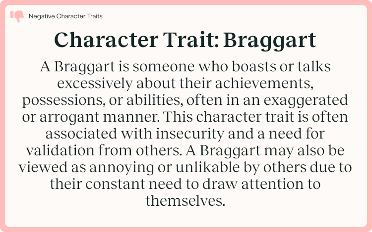 Character Trait Braggart