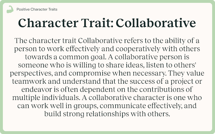 Character Trait Collaborative