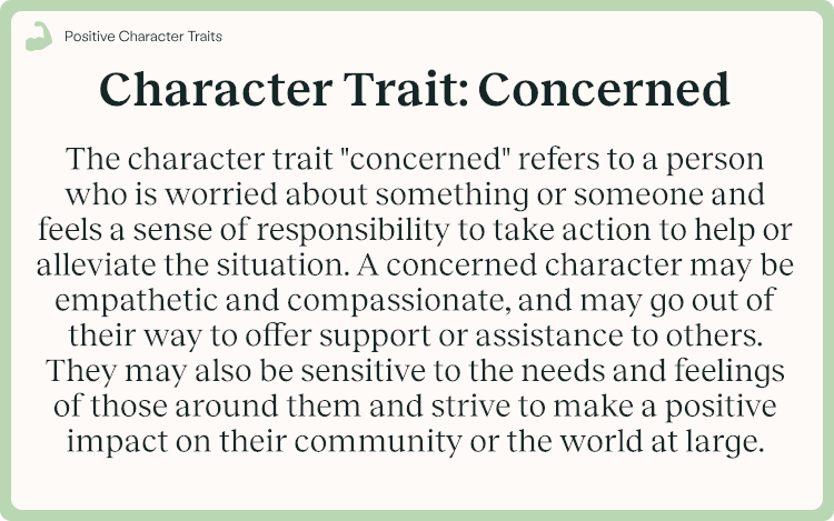 Character Trait Concerned