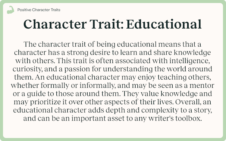 Character Trait Educational