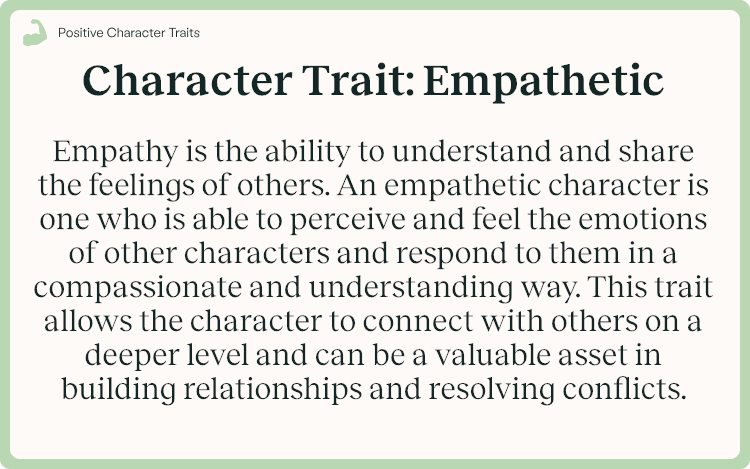 Character Trait Empathetic