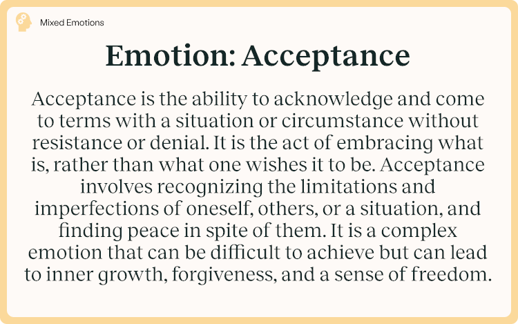 Emotion Acceptance