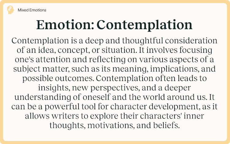 Emotion Contemplation