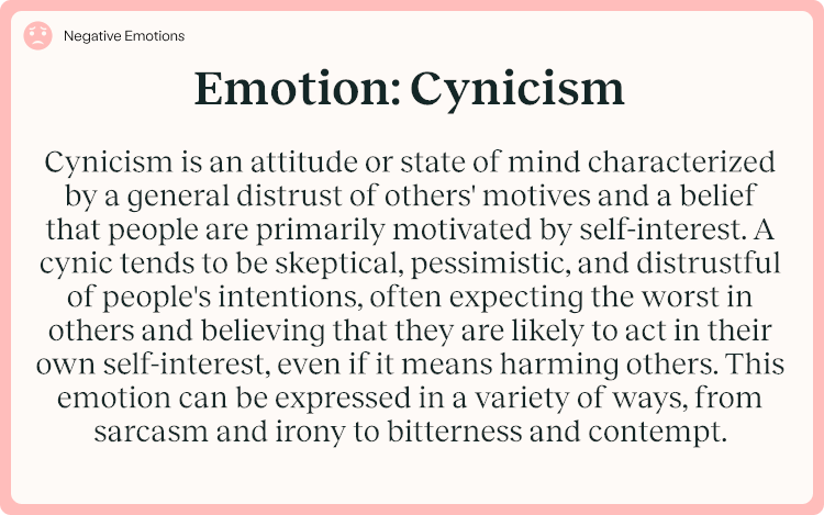 Emotion Cynicism