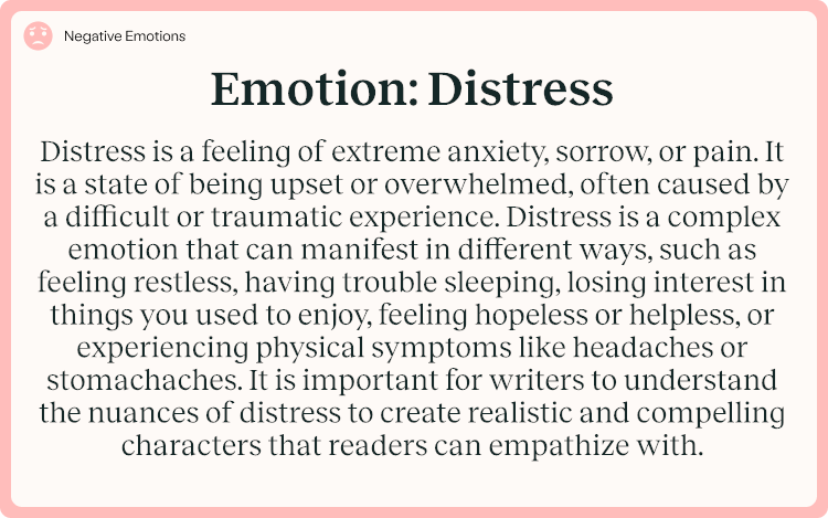 Emotion Distress