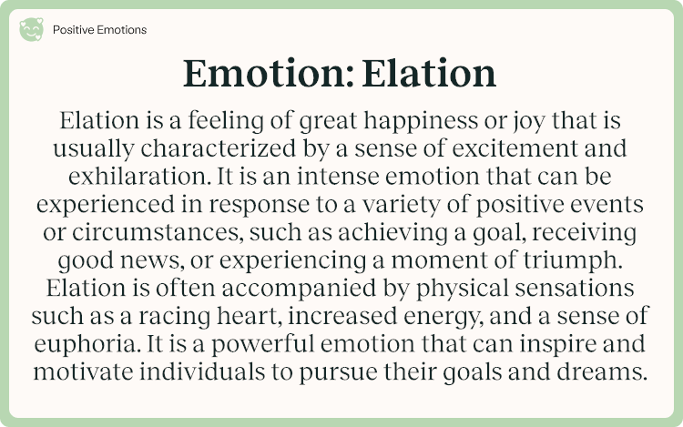 Emotion Elation