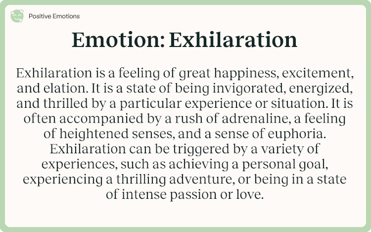 Emotion Exhilaration