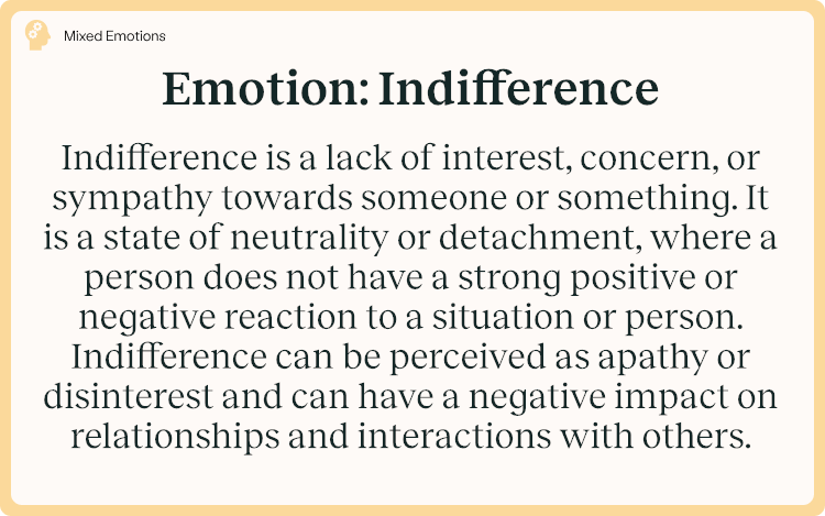 Emotion Indifference