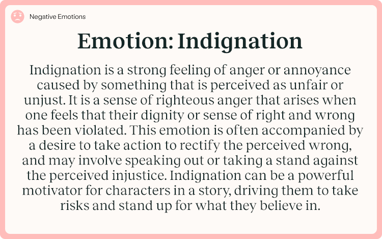 Emotion Indignation