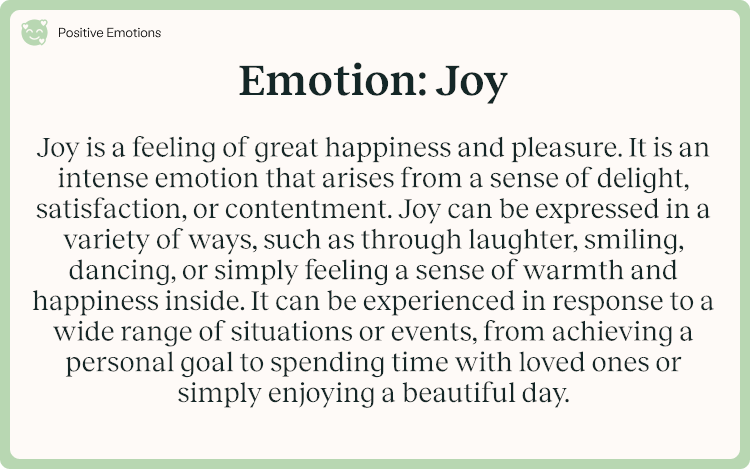 Emotion Joy