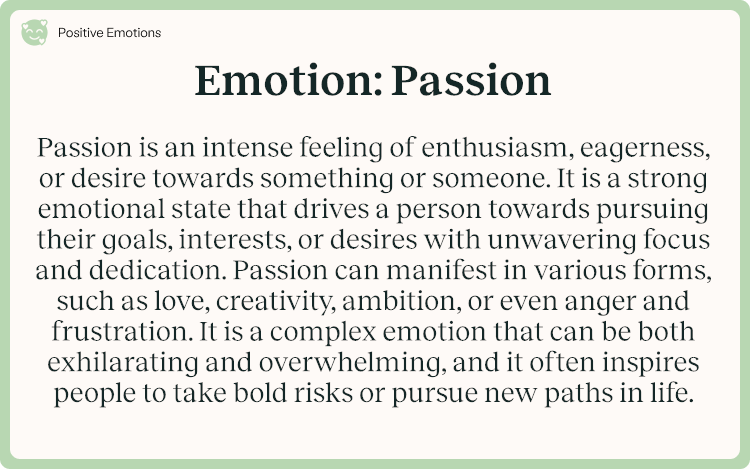 Emotion Passion