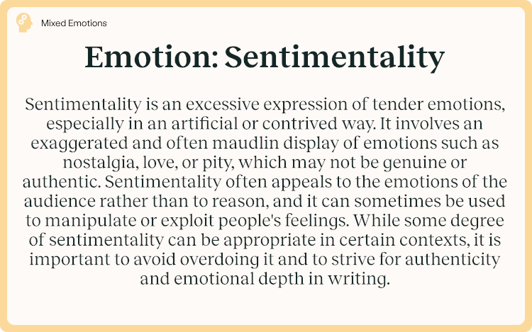 Emotion Sentimentality