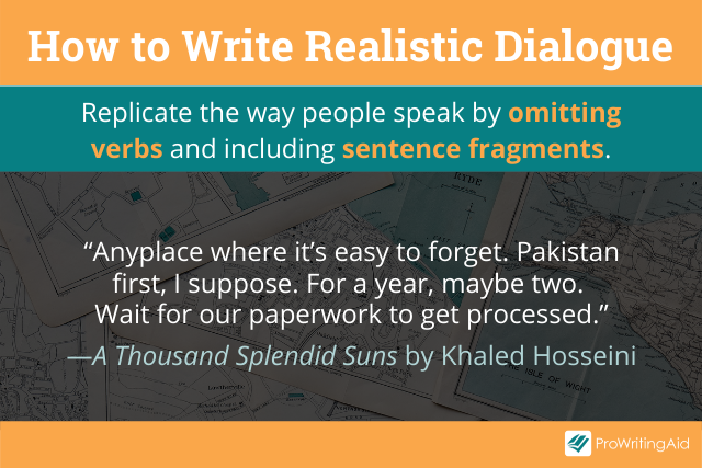 how to write realistic dialogue