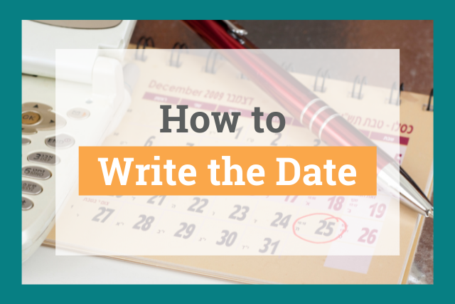 How to write the date title