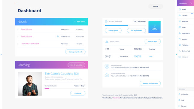 Novlr Dashboard