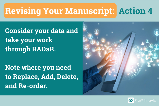 Action 4, take your work through Radar