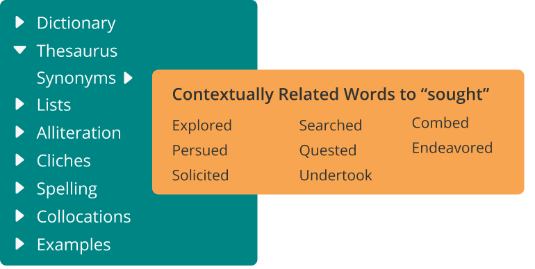 ProWritingAid's word explorer