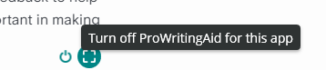 How to turn ProWritingAid off