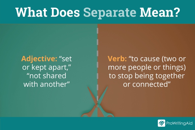 What does separate mean?