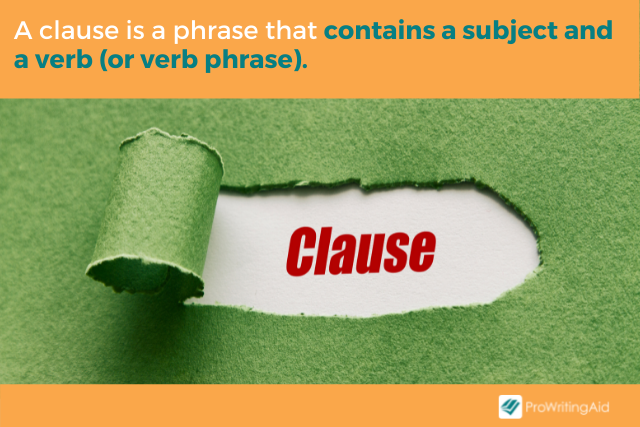 Image showing definition of clause