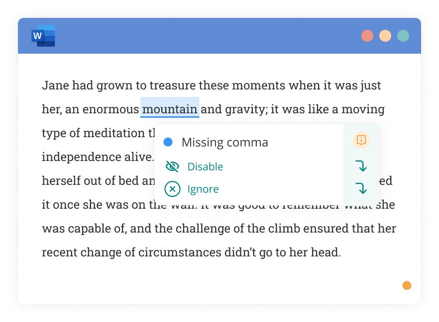 ProWritingAid's grammar checker